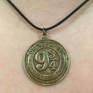 Harry Potter Platform 9 3/4 Gold Necklace
